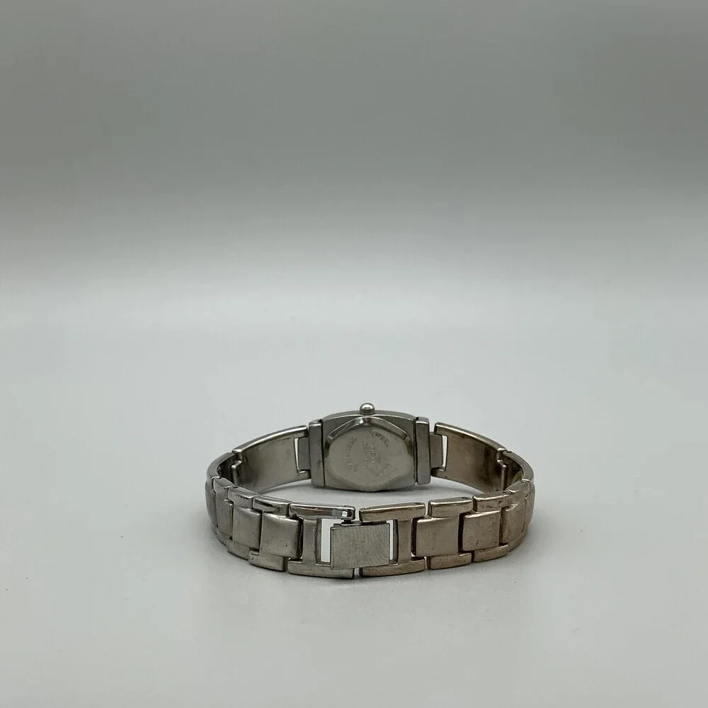Vintage Royalton Slide Out Womens Watch 18mm Silver Tone New Battery 7
